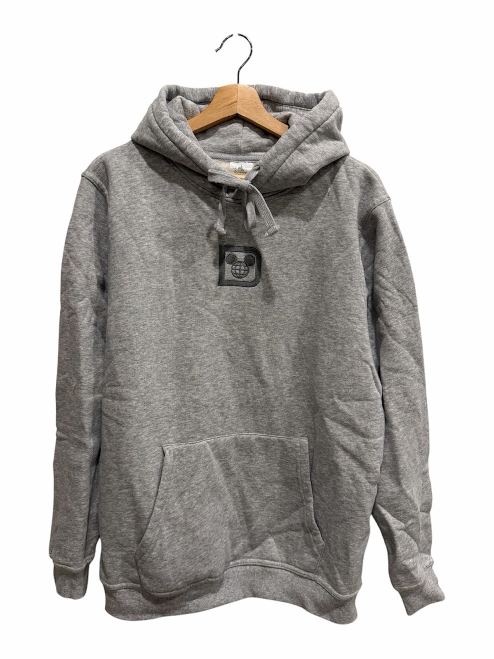 NWOT Disney Parks Walt Disney World Grey Hoodie w Embroidered Logo Unisex M